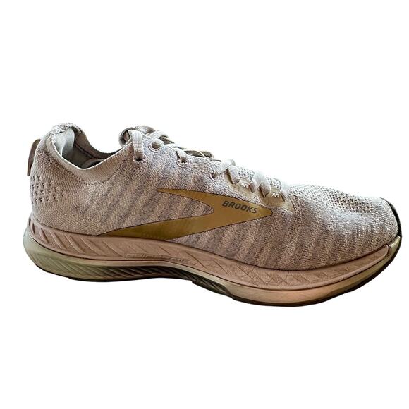 Brooks Bedlam 2 Running Sneaker Womens 9 Knit Mesh Gold Logo Gym Sporty Low Top - Picture 4 of 13